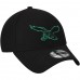 Men's Philadelphia Eagles New Era Black Historic Logo Tone Tech Three 39THIRTY Flex Hat 3065720